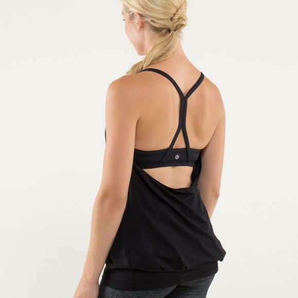 NWT Lululemon CYB Black Stripe Tank Top Sz 6